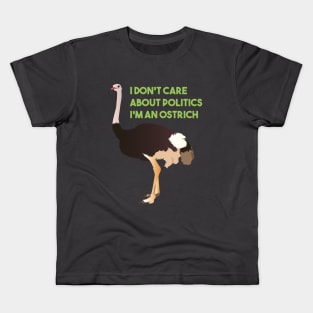 Apolitical Ostrich Kids T-Shirt